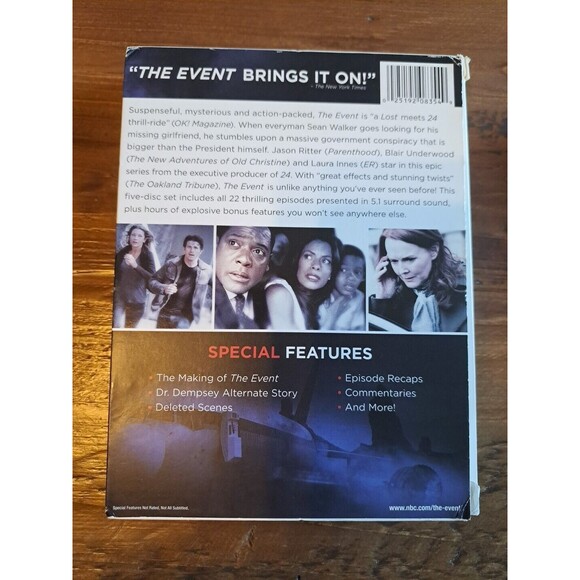 The Event: Complete Series starring Jason Ritter DVD 5 disc set, Mystery Crime - Picture 2 of 3